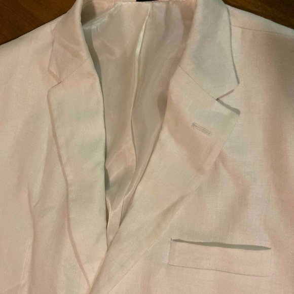 SADDLEBRED WHITE LINEN SPORTS COAT - Picture 7 of 8
